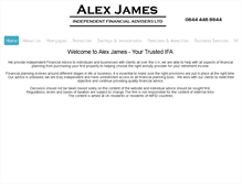 Tablet Screenshot of alexjamesifa.com